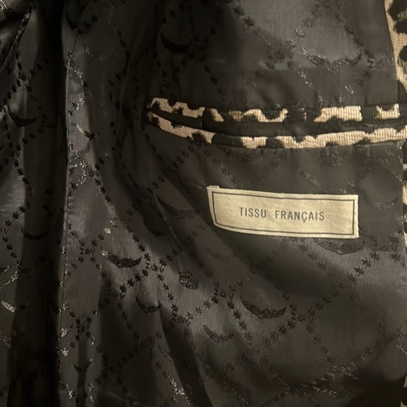 Zadig & Voltaire leopard print textured blazer - Picture 4 of 5